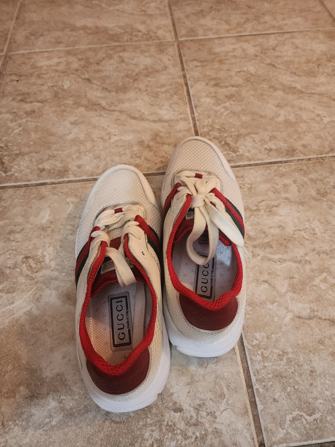 Gucci White Mesh Sneakers - photo 2