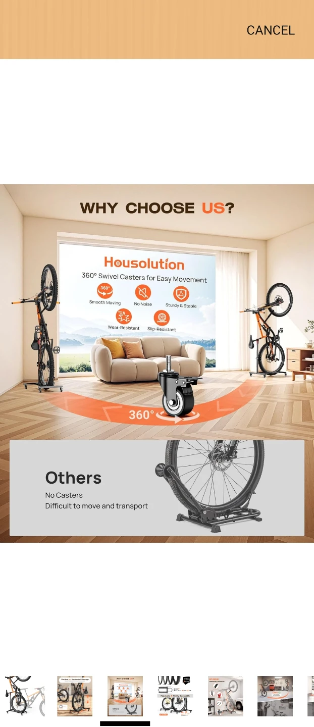 Housolution Portable Bicycle Storage Stand - photo 3