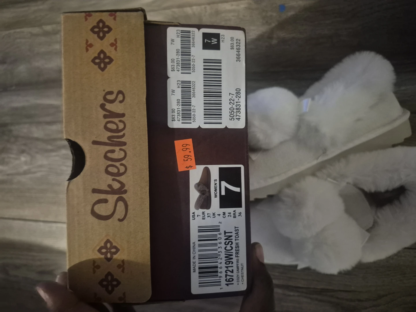 Skechers Cozy Campfire Slippers White