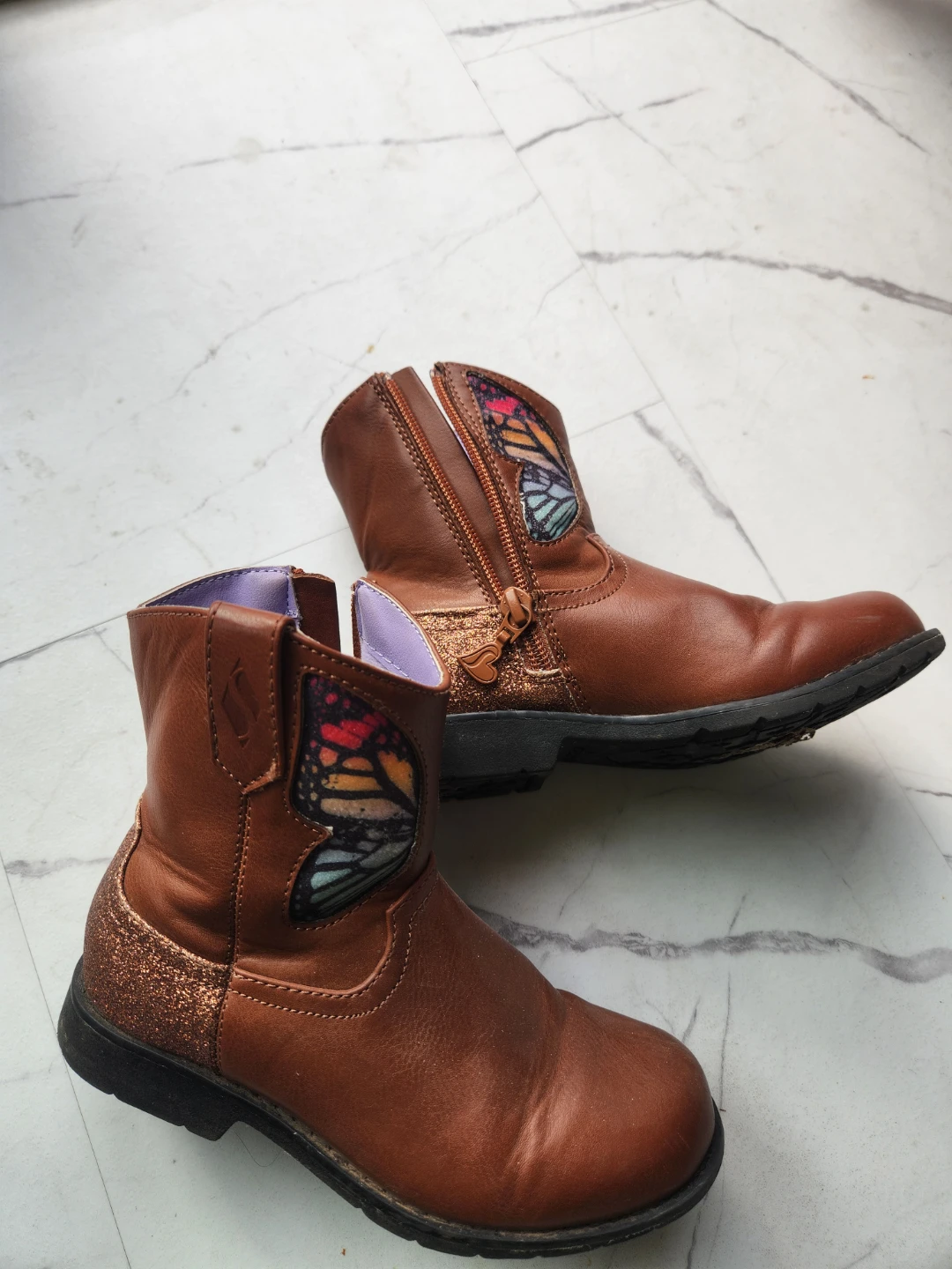 Skechers Brown Butterfly Boots Size 11 - photo 2