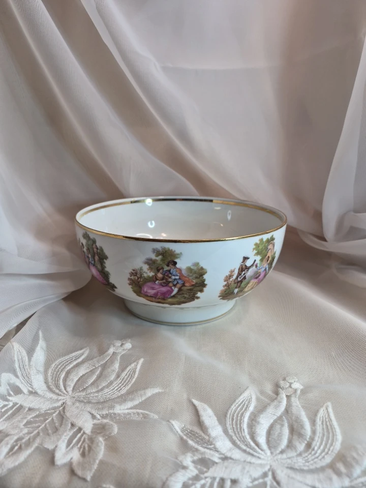 Fragonard Courting Couple Story Gloria Bayreuth Germany Bowl