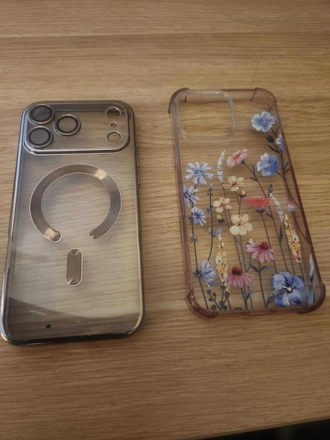Two iPhone 17Pro Max cases