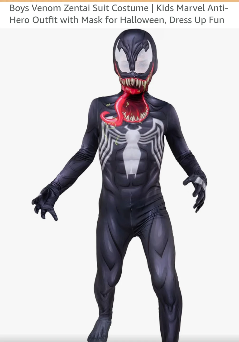 Boys venom costume - photo 4