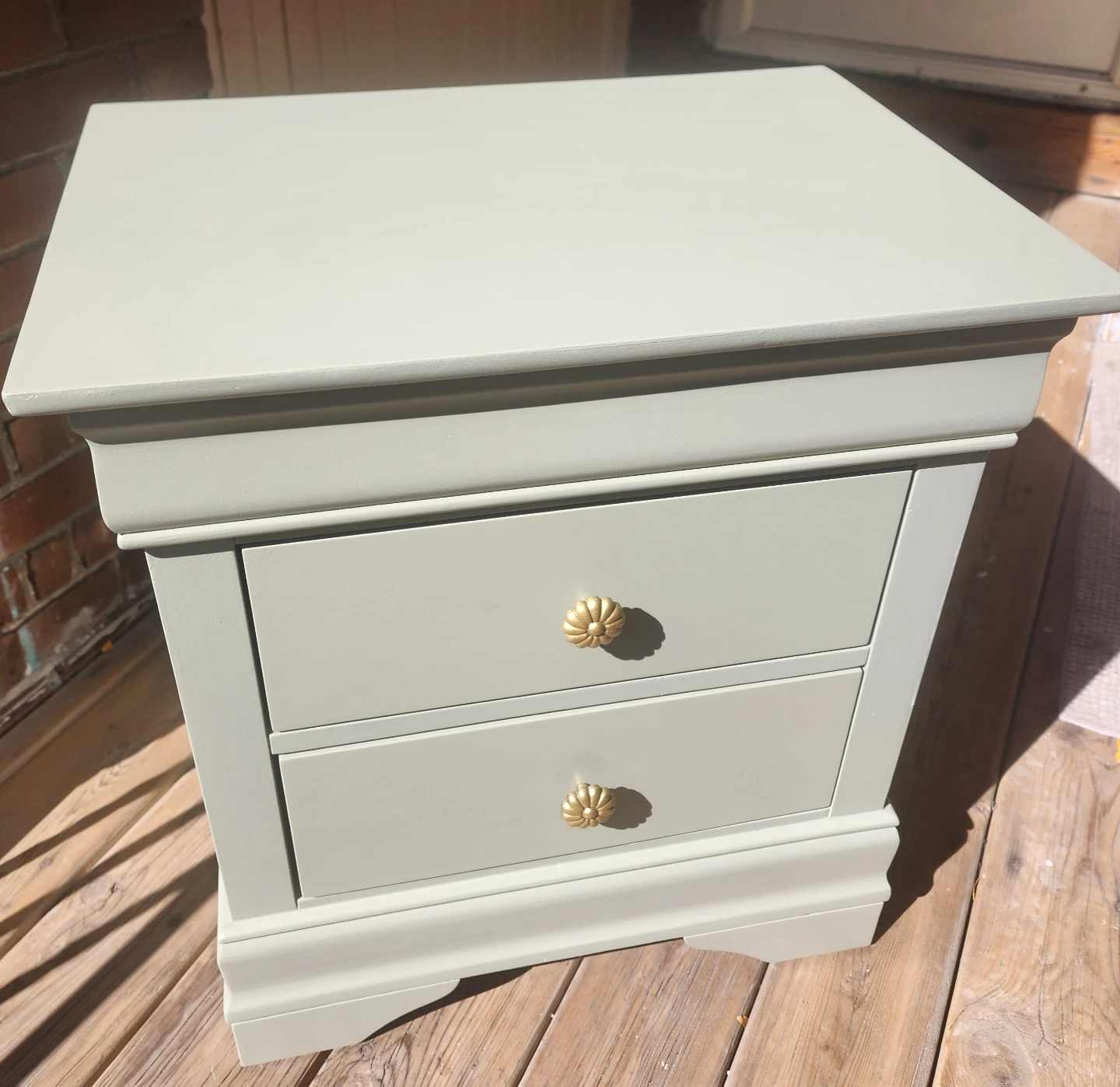 2 Refinished Two-Drawer Nightstands - photo 4