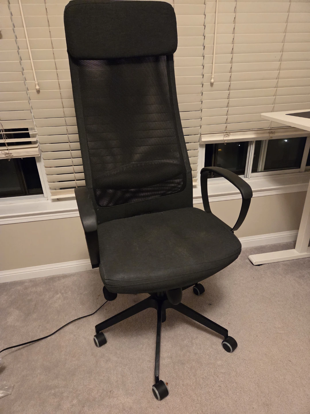 Ikea  MARKUS Office chair with Mesh lumbar support cushion