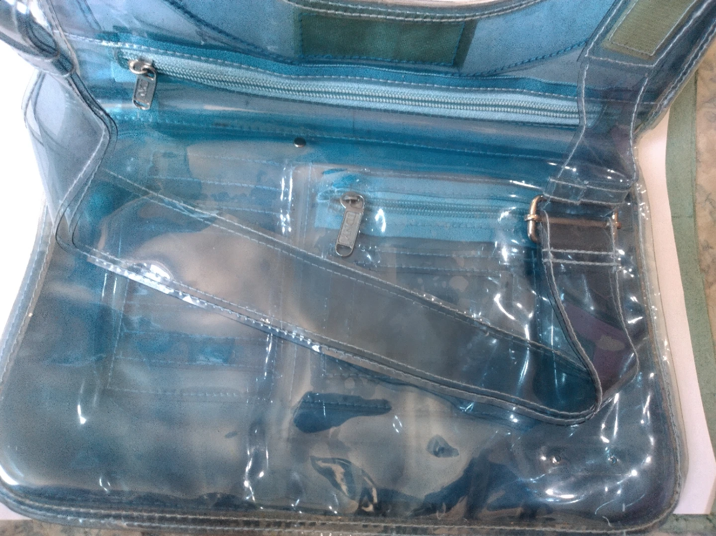 Transparent Blue Shoulder Bag - photo 2