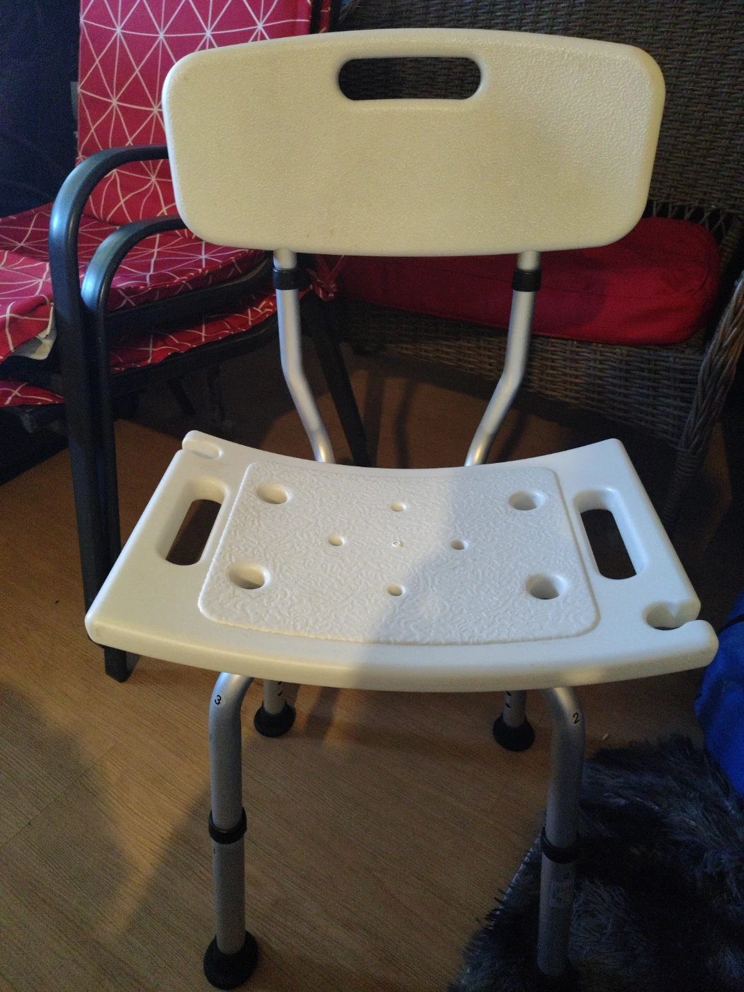 Adjustable Shower Chair with Backrest