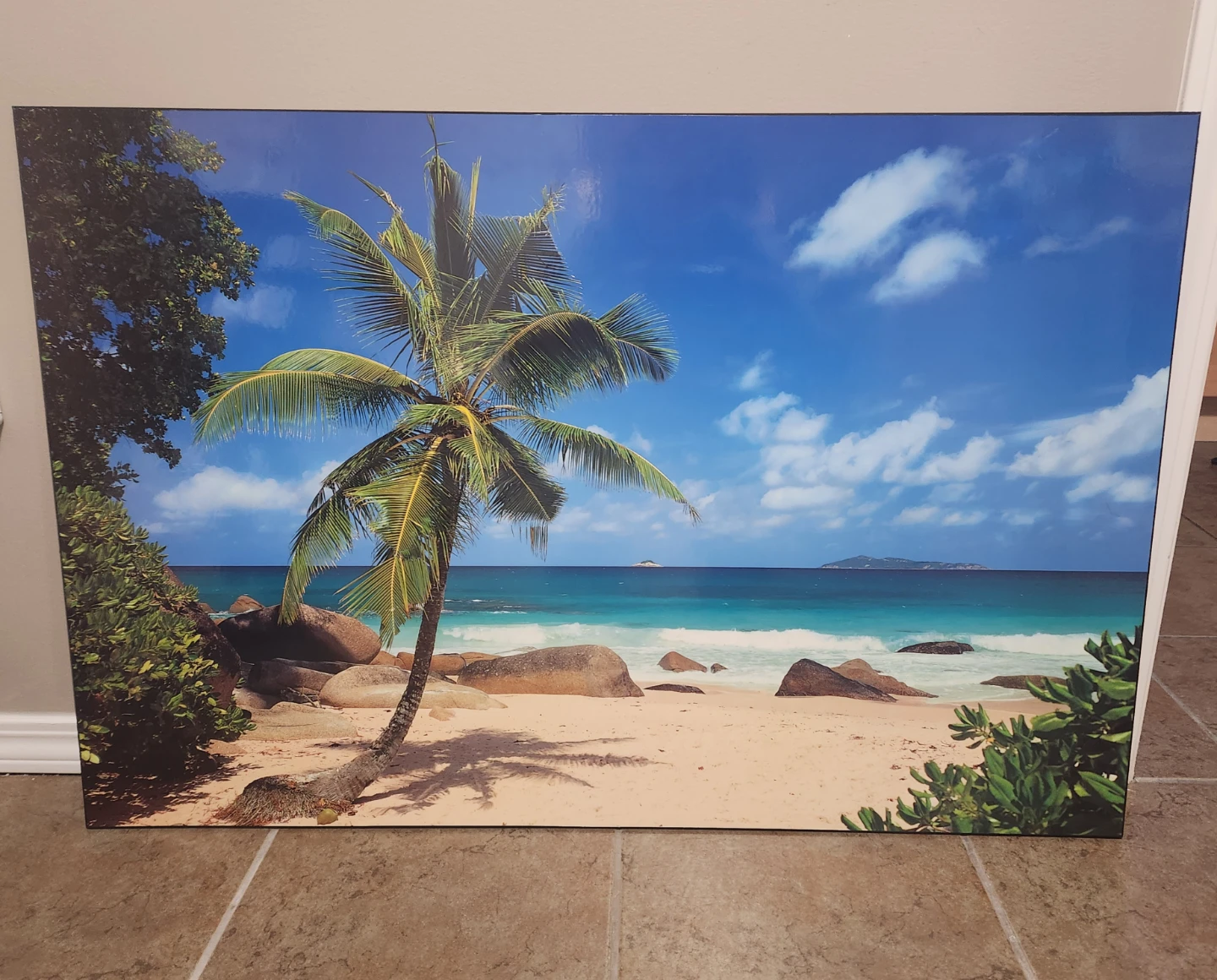 Large Tropical Beach Wall Art