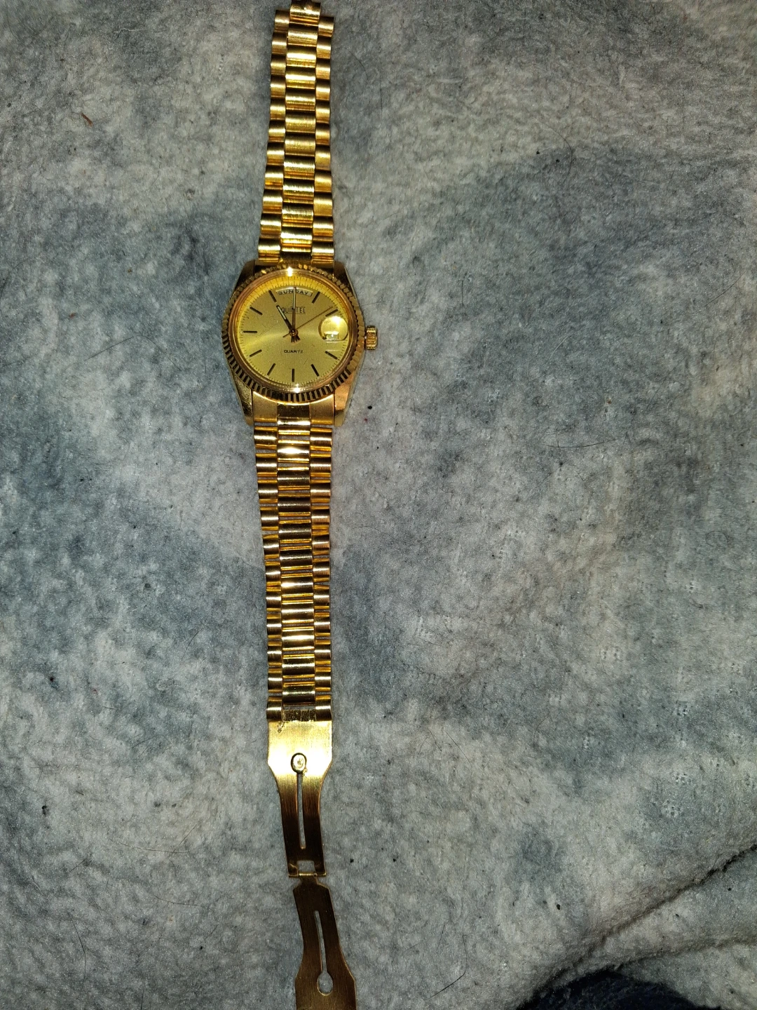 Quintel Quartz Gold-Tone Watch