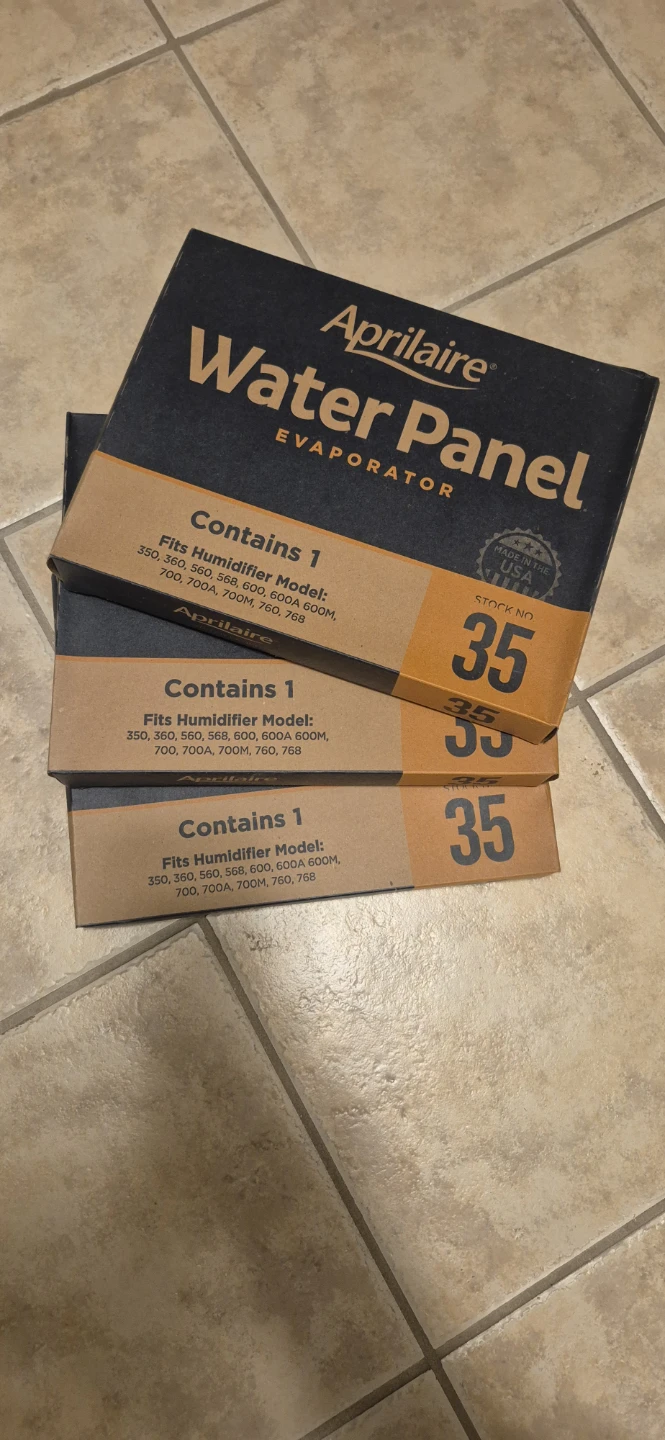 3 Aprilaire Stock No. 35 Water Panel Evaporators