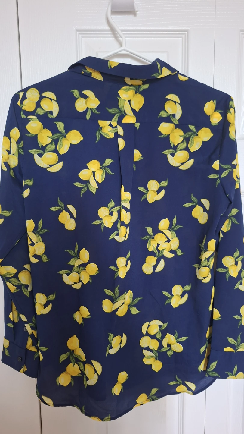 Banana Republic Lemon Print Shirt - photo 4