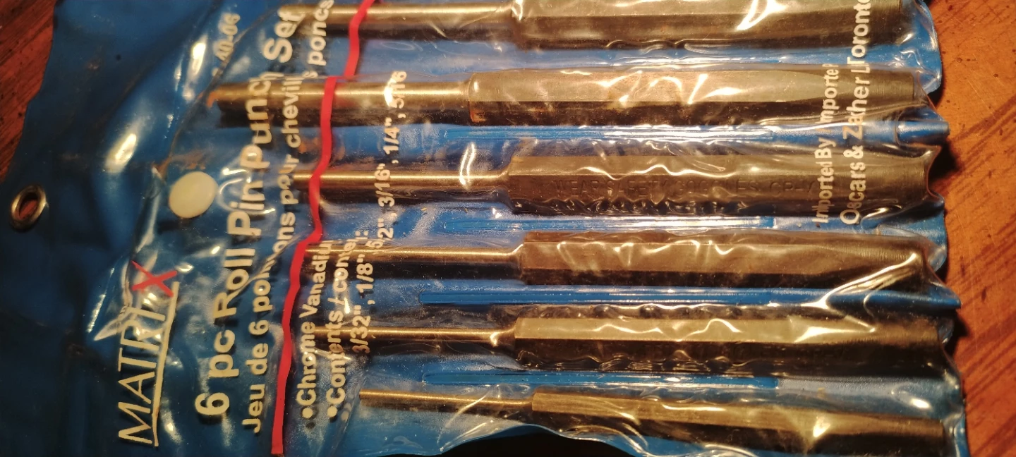Matrix 6-Piece Roll Pin Punch Set