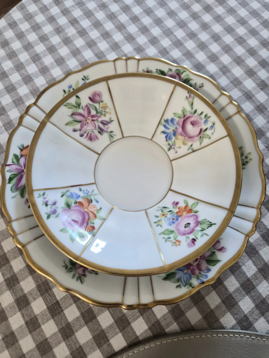 KPM Porcelain Plate and Saucer Set - photo 3