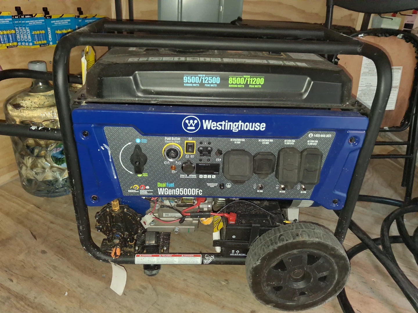 Westinghouse WGen9500DFC Dual Fuel Portable Generator