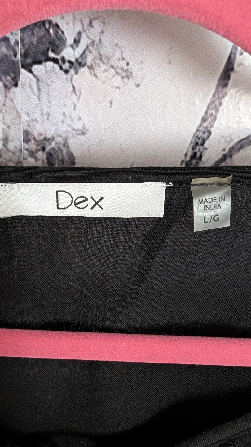 Dex Black Lace Detail Tunic - Size Large - photo 5