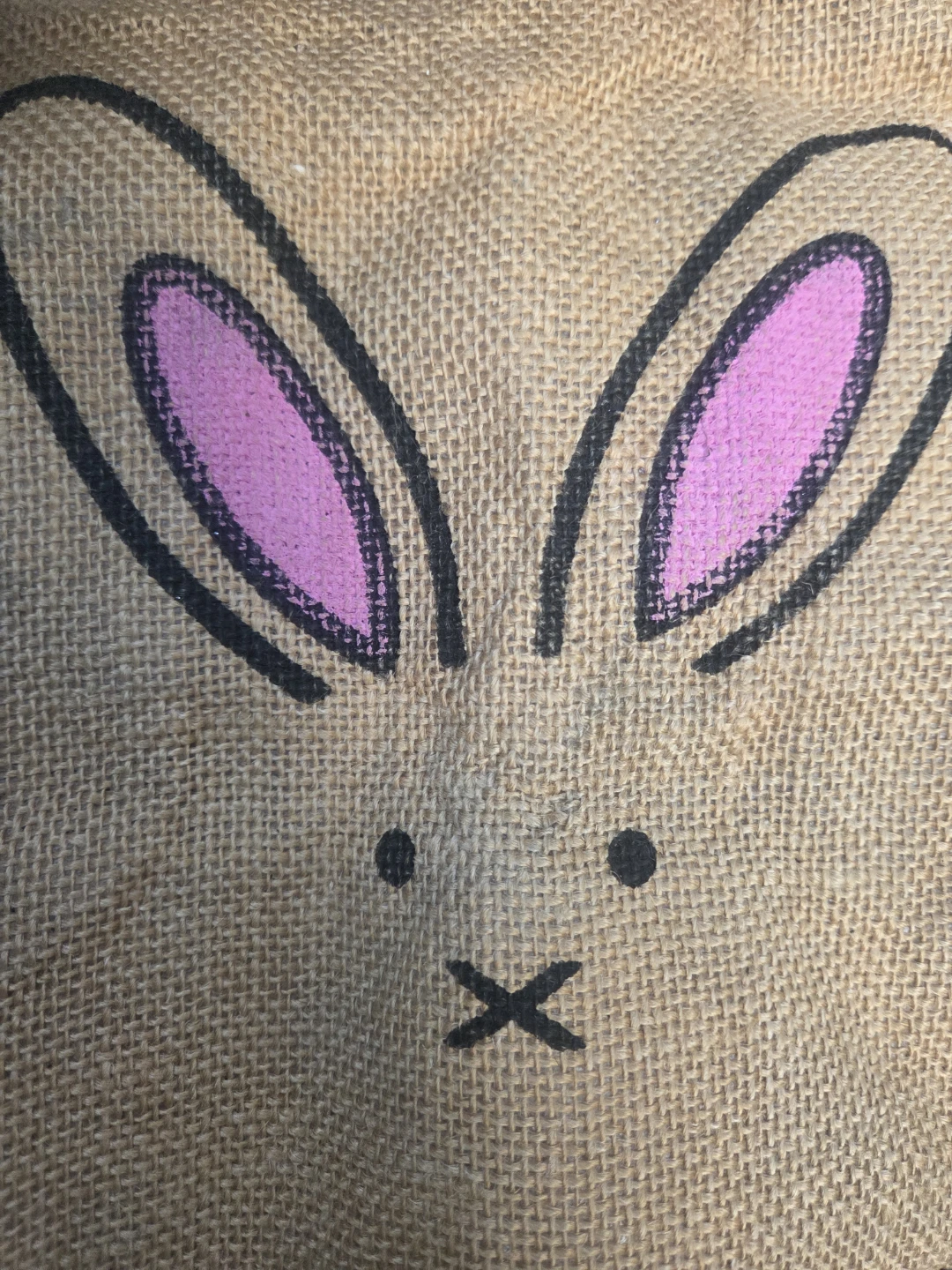 Burlap Rabbit Tote Bag - photo 2
