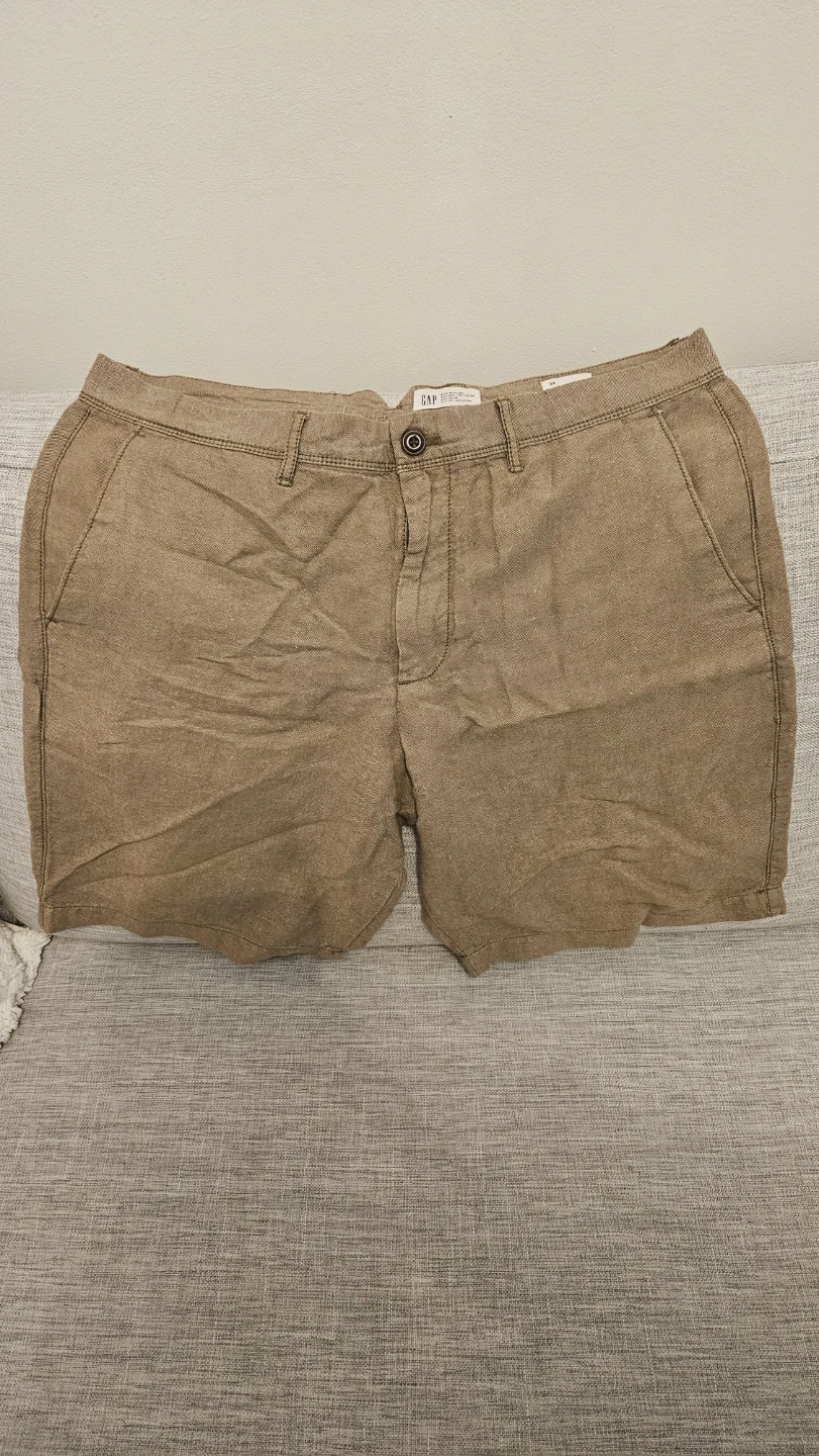 Gap Men's Linen Blend Shorts - Size 34