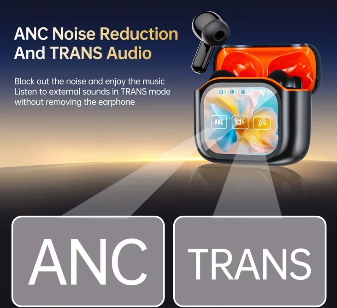 Smart Wireless Earbuds with Touch Screen Charging Case - photo 5