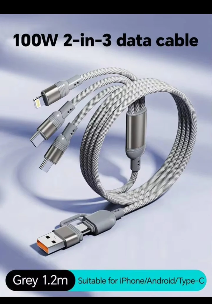 100W 2-in-3 Multi-Connector Data Cable - photo 3