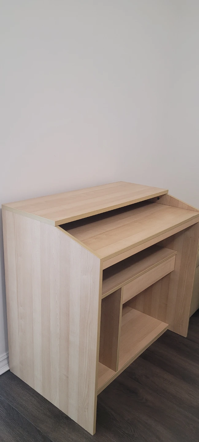Light Wood Computer Desk - photo 4