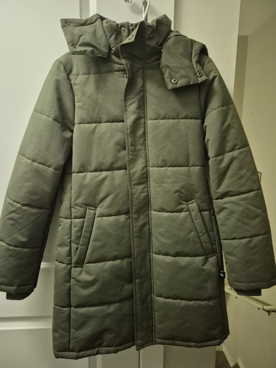 Storm Mountain Women's Puffer Winter Jacket Olive Green Size S/P