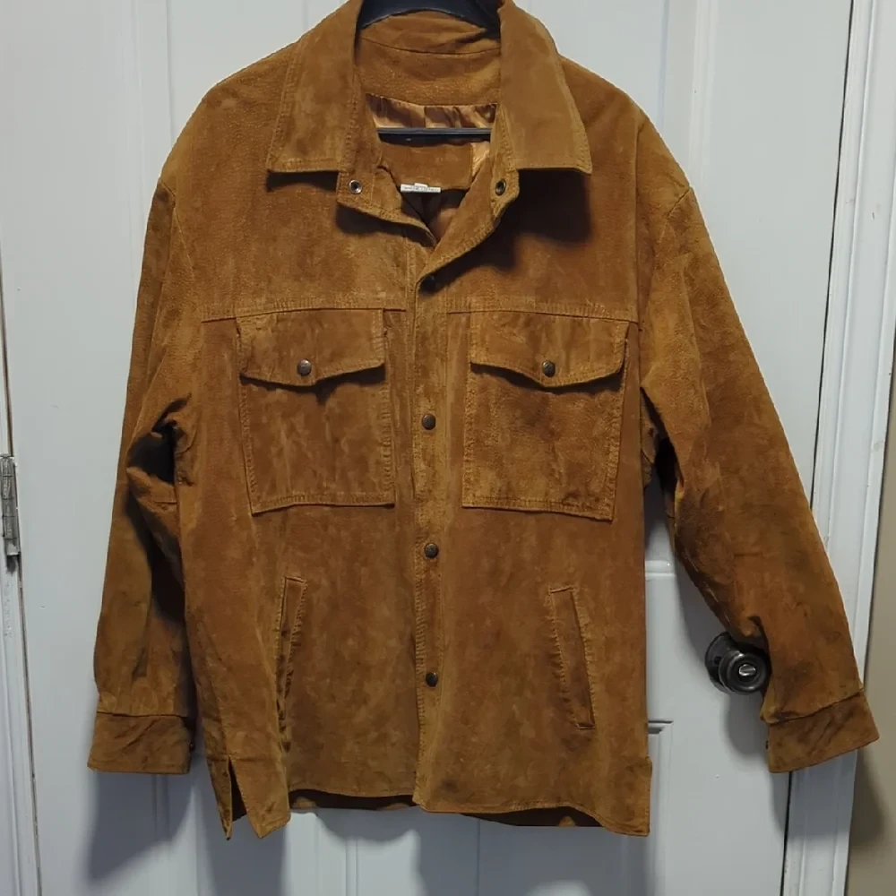 Tan Suede Leather Jacket