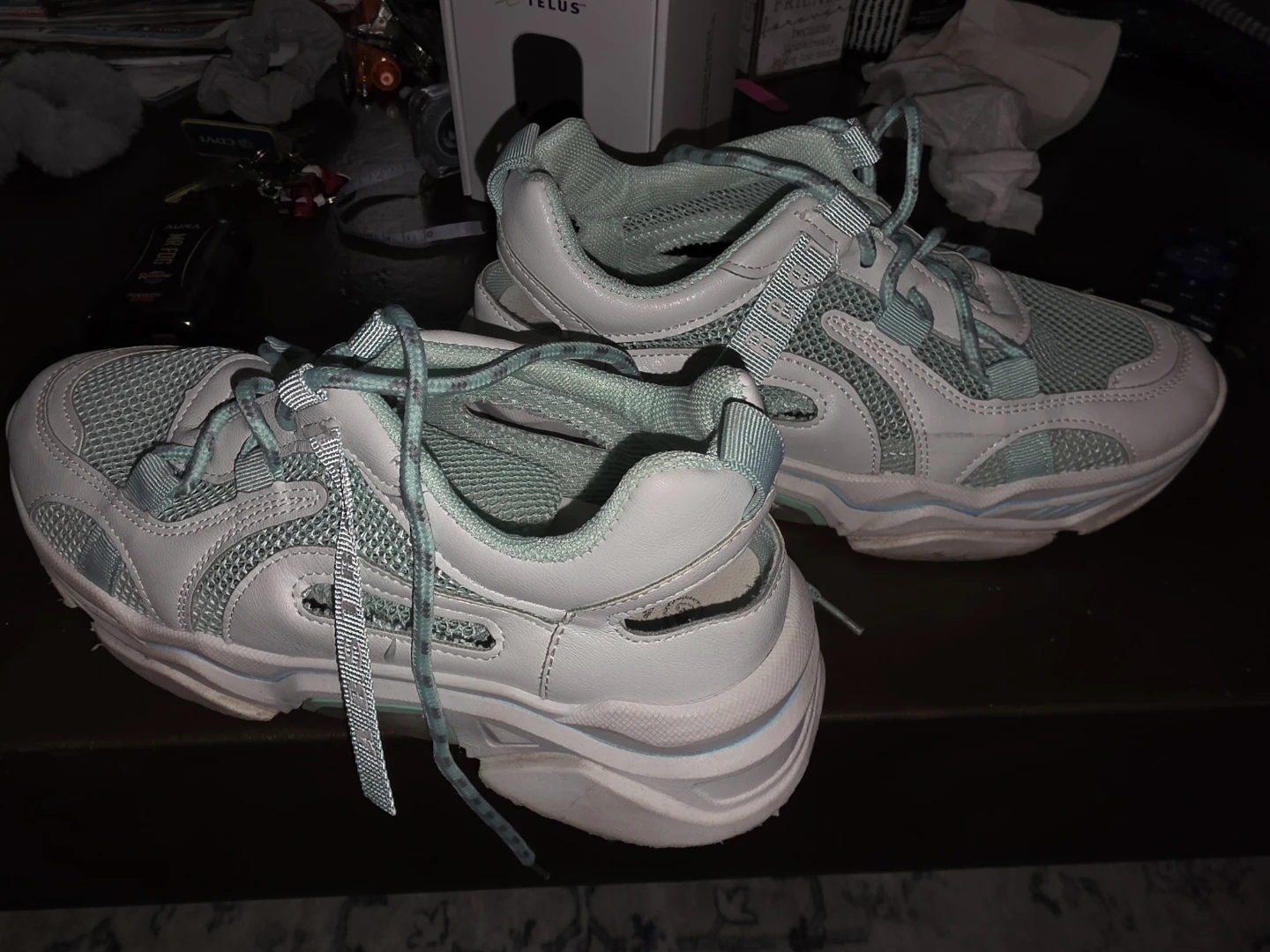 White and Mint Sneakers Size 40 (9) - photo 2