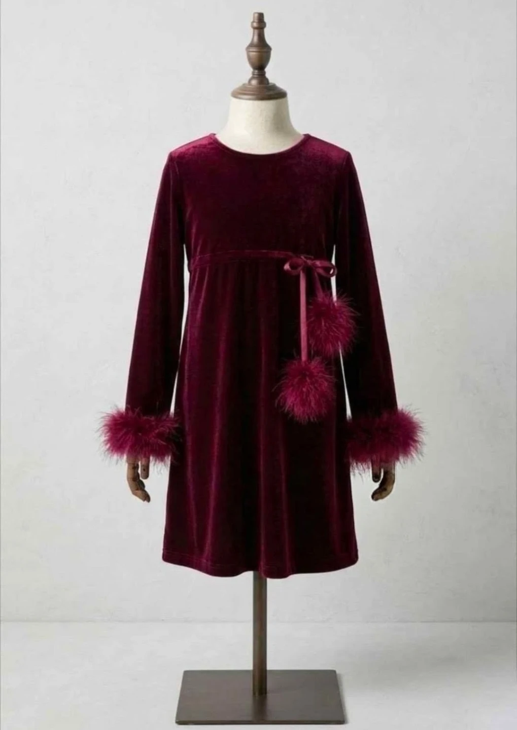 Bonnie Jean velvet dress