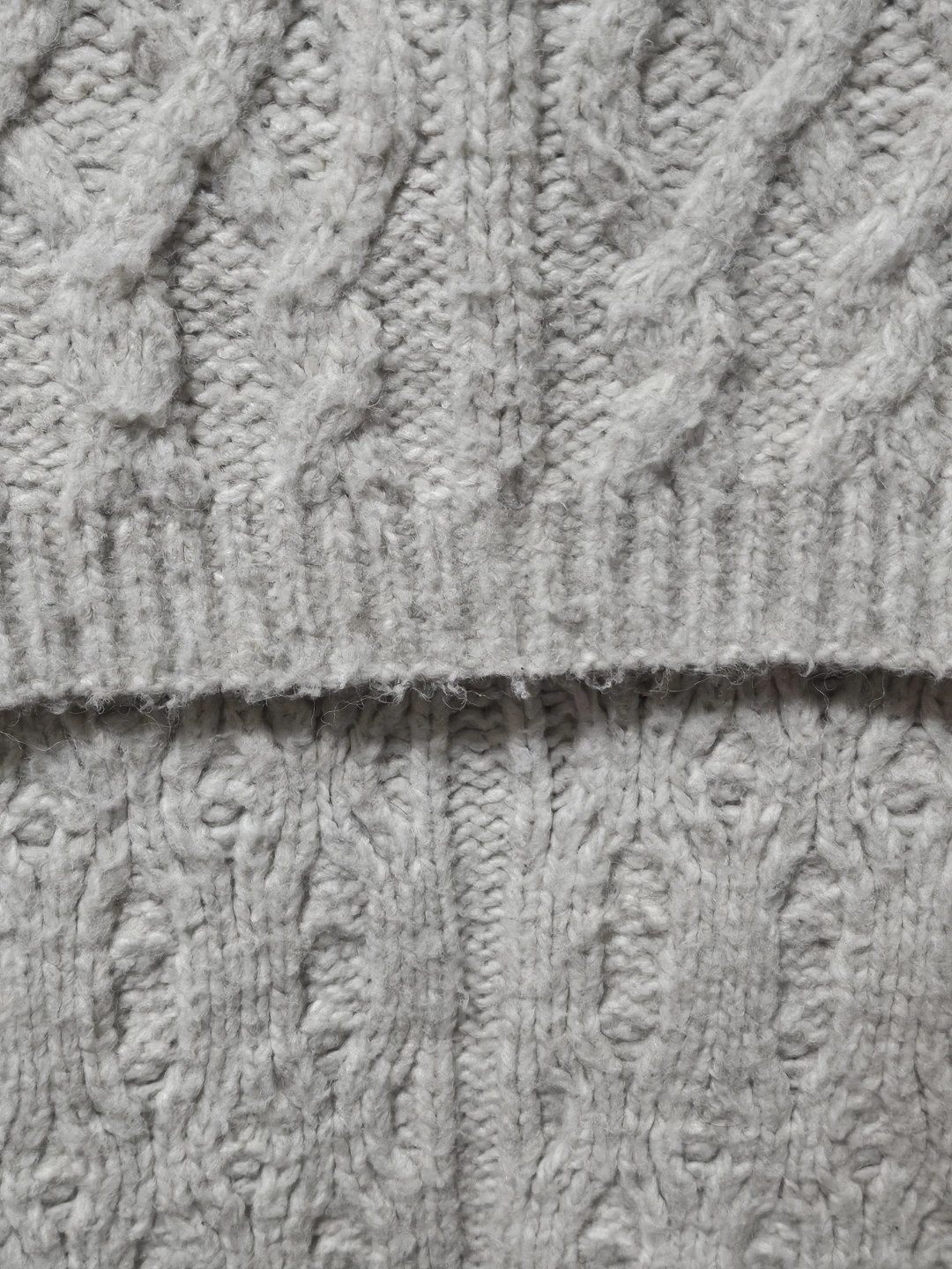 Cream earthy undertones - Cable-Knit Winter Scarf - photo 4