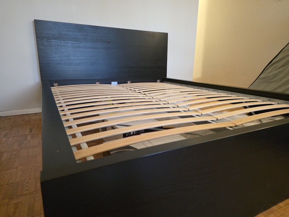 IKEA Malm Queen Bed Frame (Slats Included) – Optional Mattress - photo 4