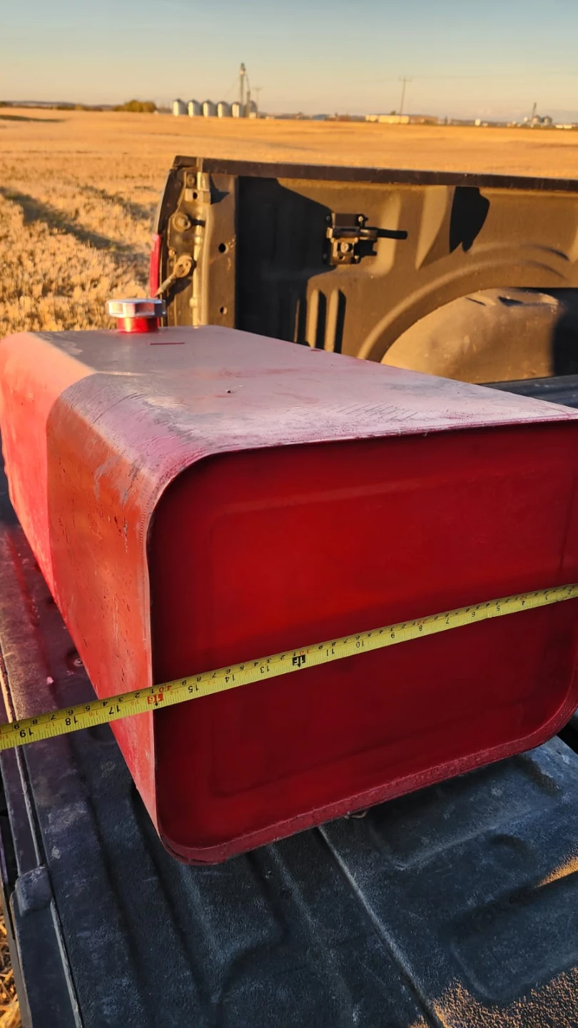 Red Metal Fuel Tank
