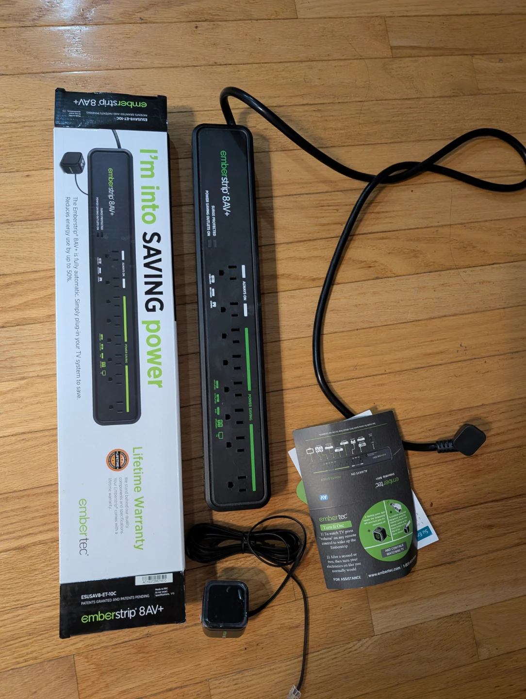 Embertec Emberstrip 8AV+ Surge Protector