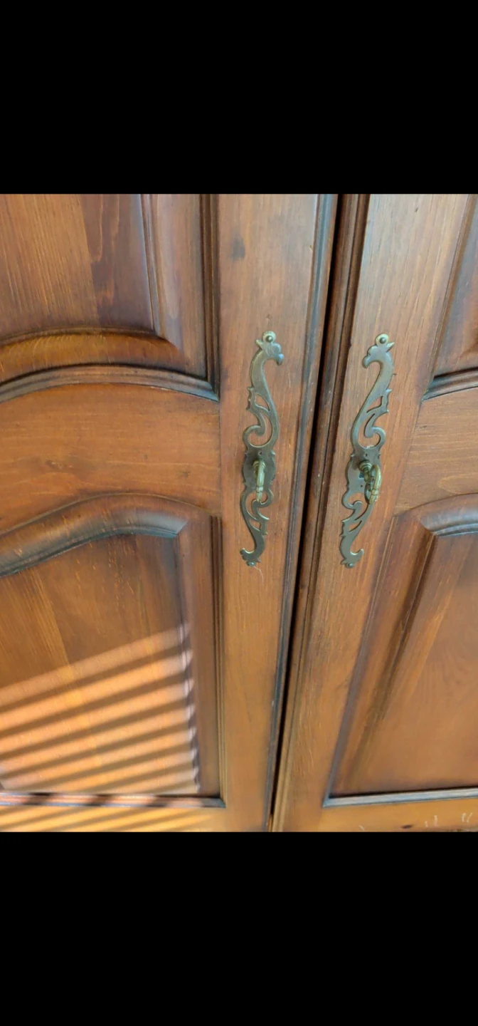 French Provincial Wood Armoire | TOMORROW PICKUP ONLY - photo 2