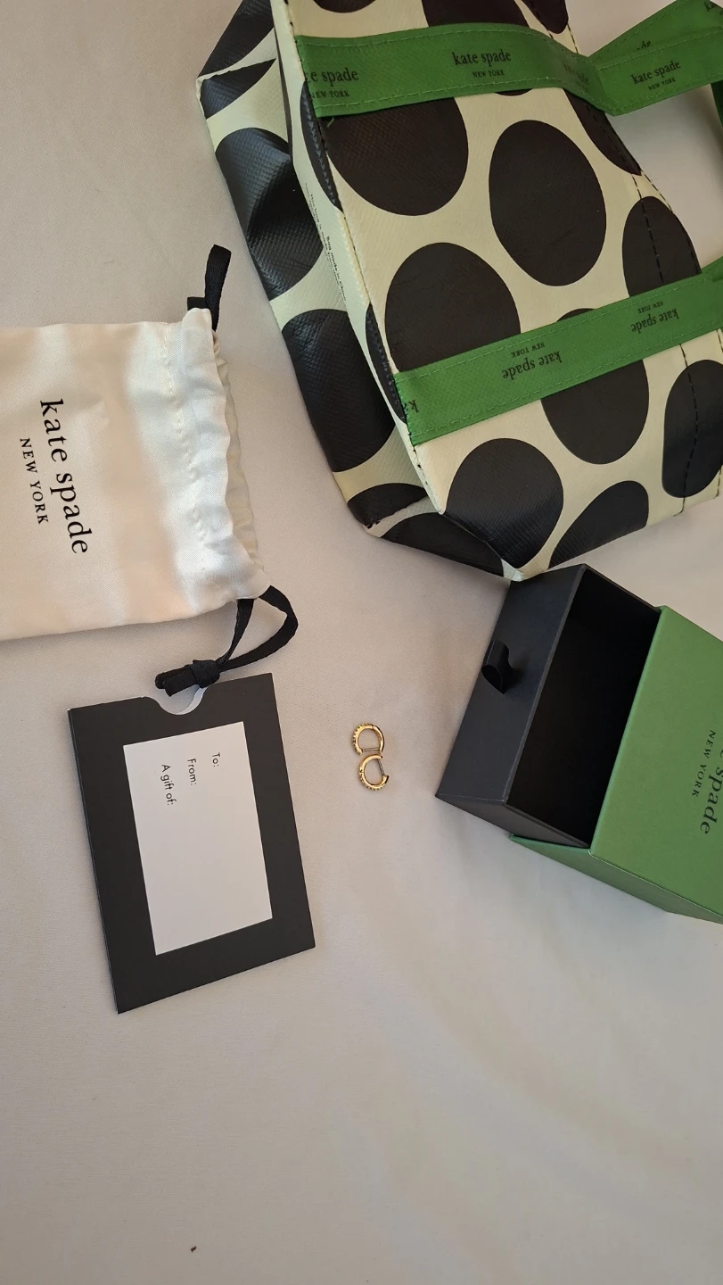 Kate Spade Tiny Twinkles Pavé Mini Hoops - photo 5
