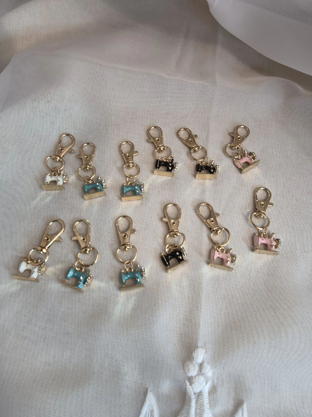 So Cute Sewing Machine Purse Phone Zipper Clip Charms