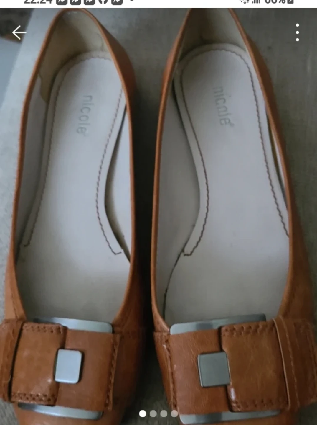 Nicole Tan Leather Ballet Flats