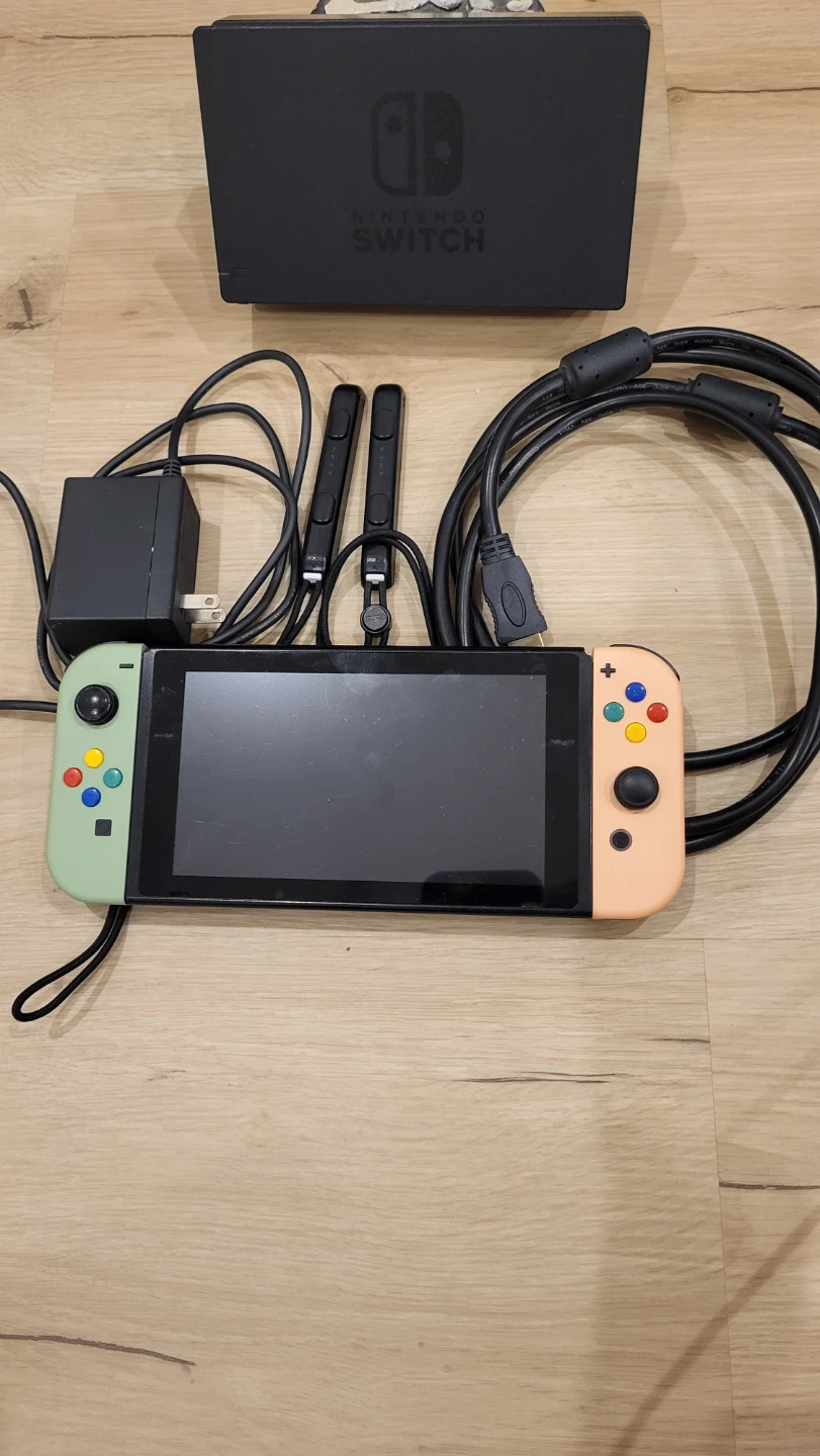 Nintendo Switch Console with Custom Pastel Joy-Cons