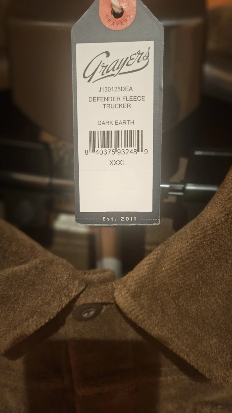 Grayers Defender Fleece Trucker Jacket Dark Earth - photo 2