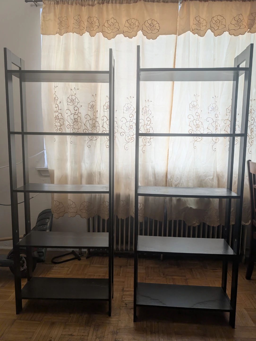 IKEA Black Shelving Units