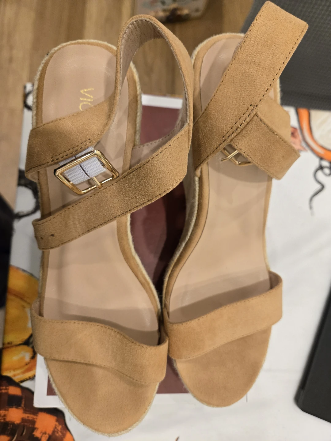 Tan Espadrille Wedge Sandals - photo 2