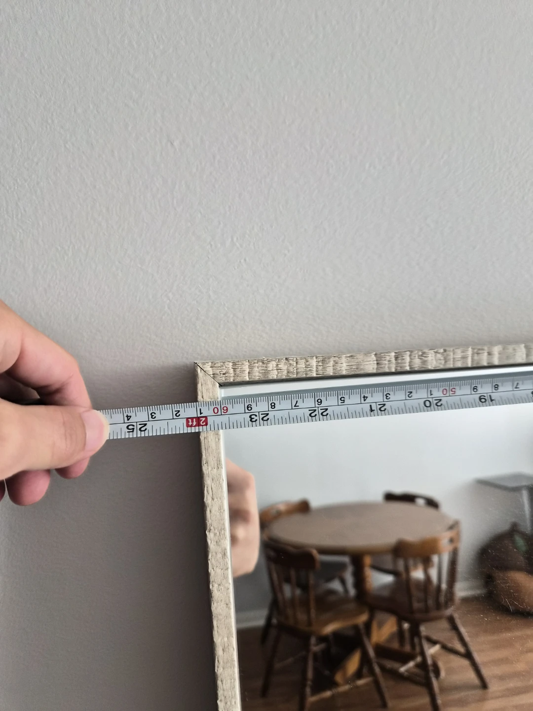 Full-Length Floor Mirror – Rustic Wood Frame - photo 3