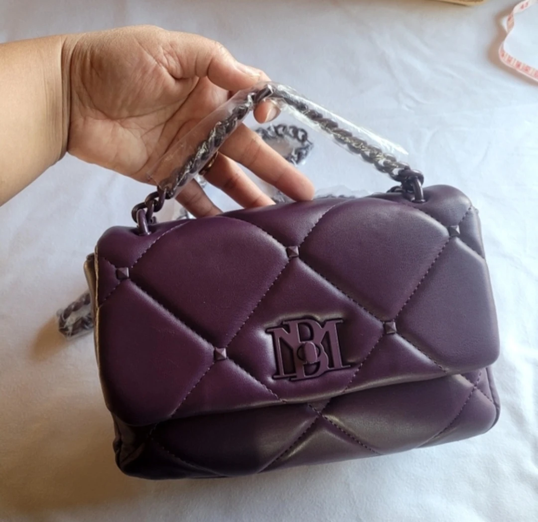Purple Steve Madden Quilted Handbag