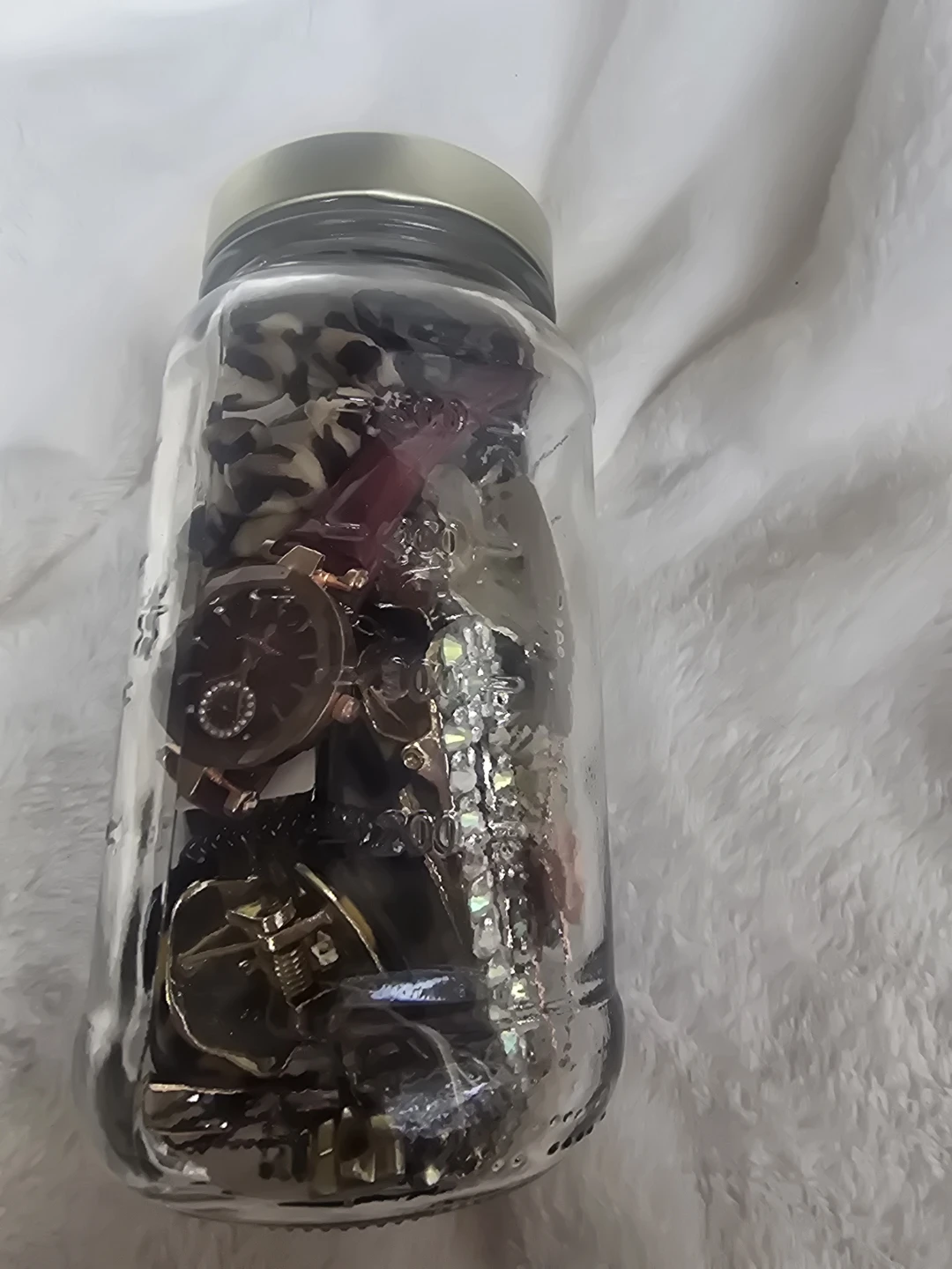 Jewelry Jar and Hair Accessories in Mason Jar - photo 2