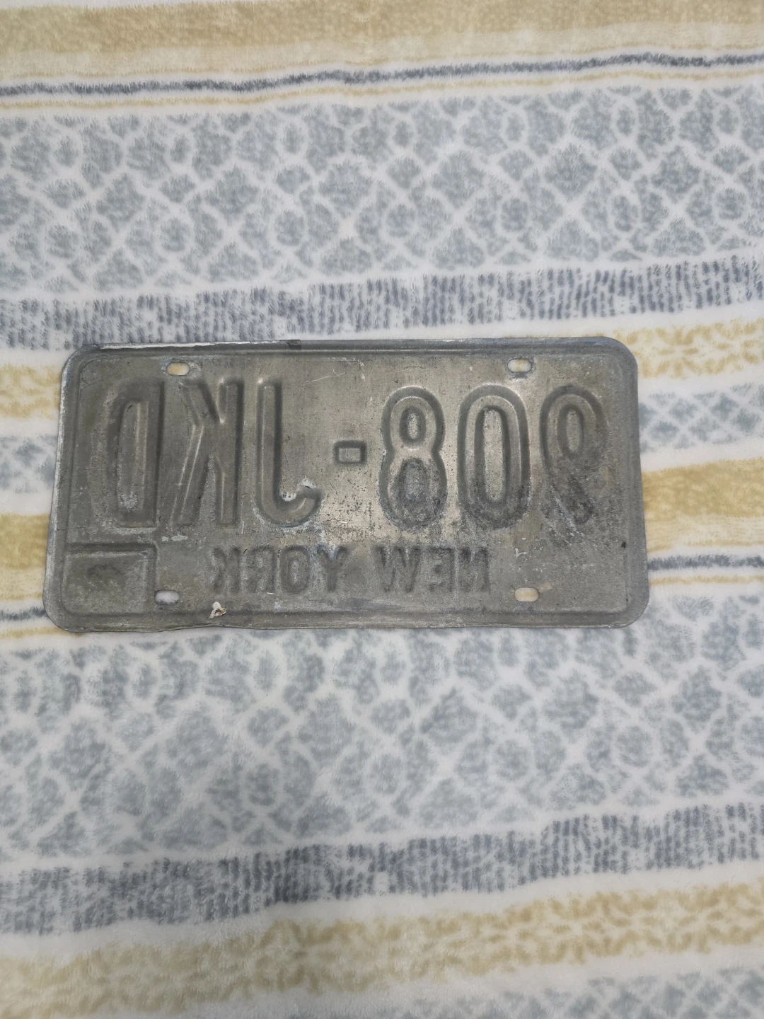 Vintage New York License Plate - photo 2