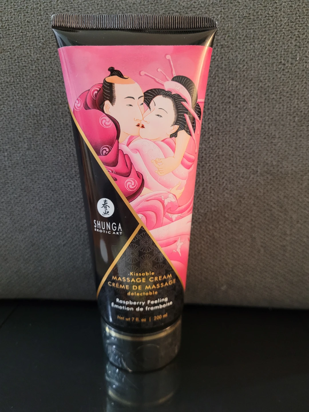 Shunga Kissable Massage Cream Raspberry Feeling