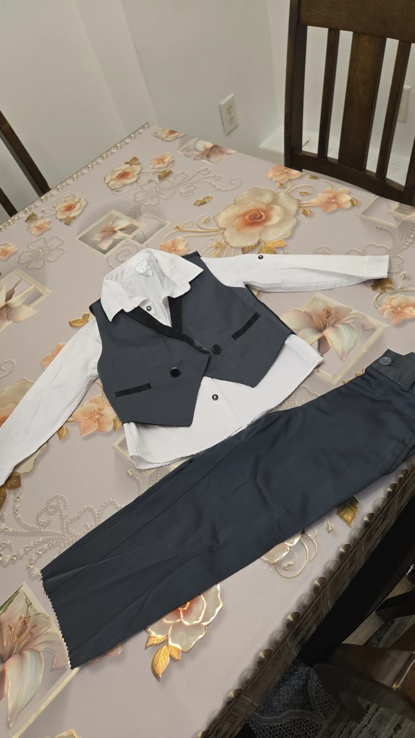 Boys formal vest, shirt and pants set