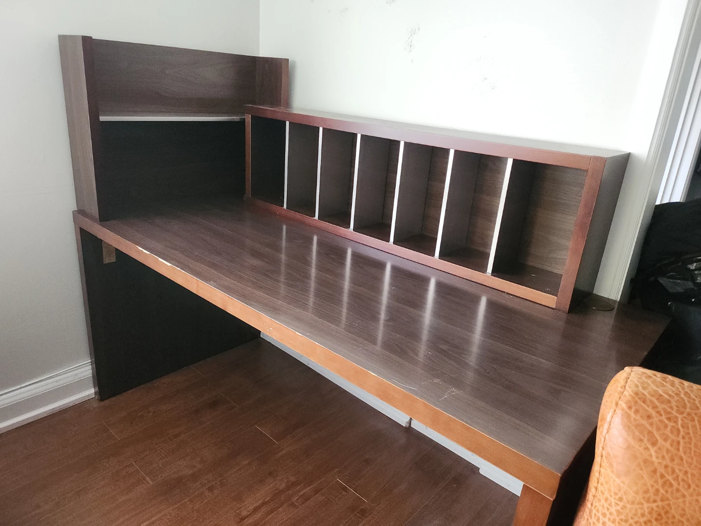 Desk with Built-in Shelves & File Organizer - photo 4