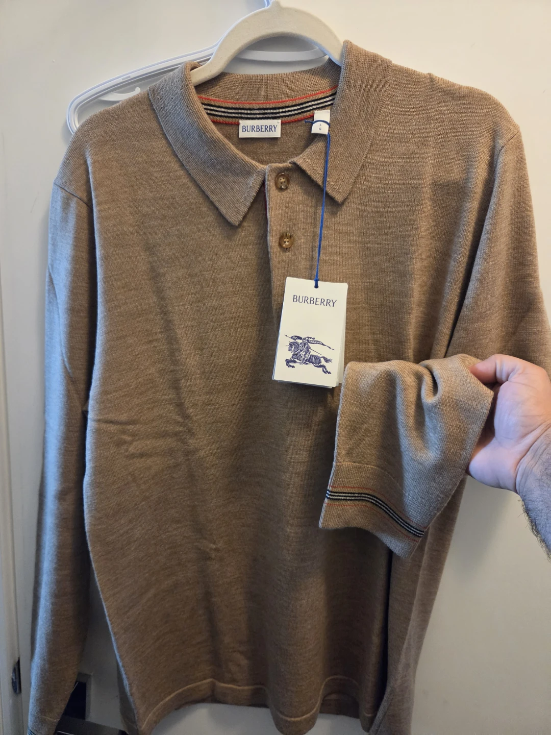 Burberry Long-sleeve Cashmere Blend Polo - photo 2