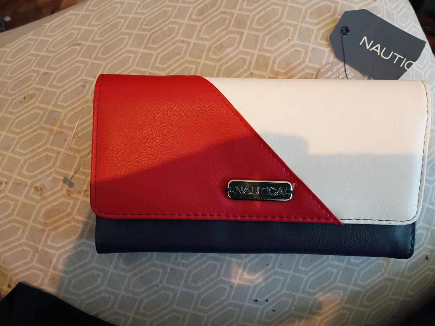 Nautica Colorblock Wallet with RFID Protection