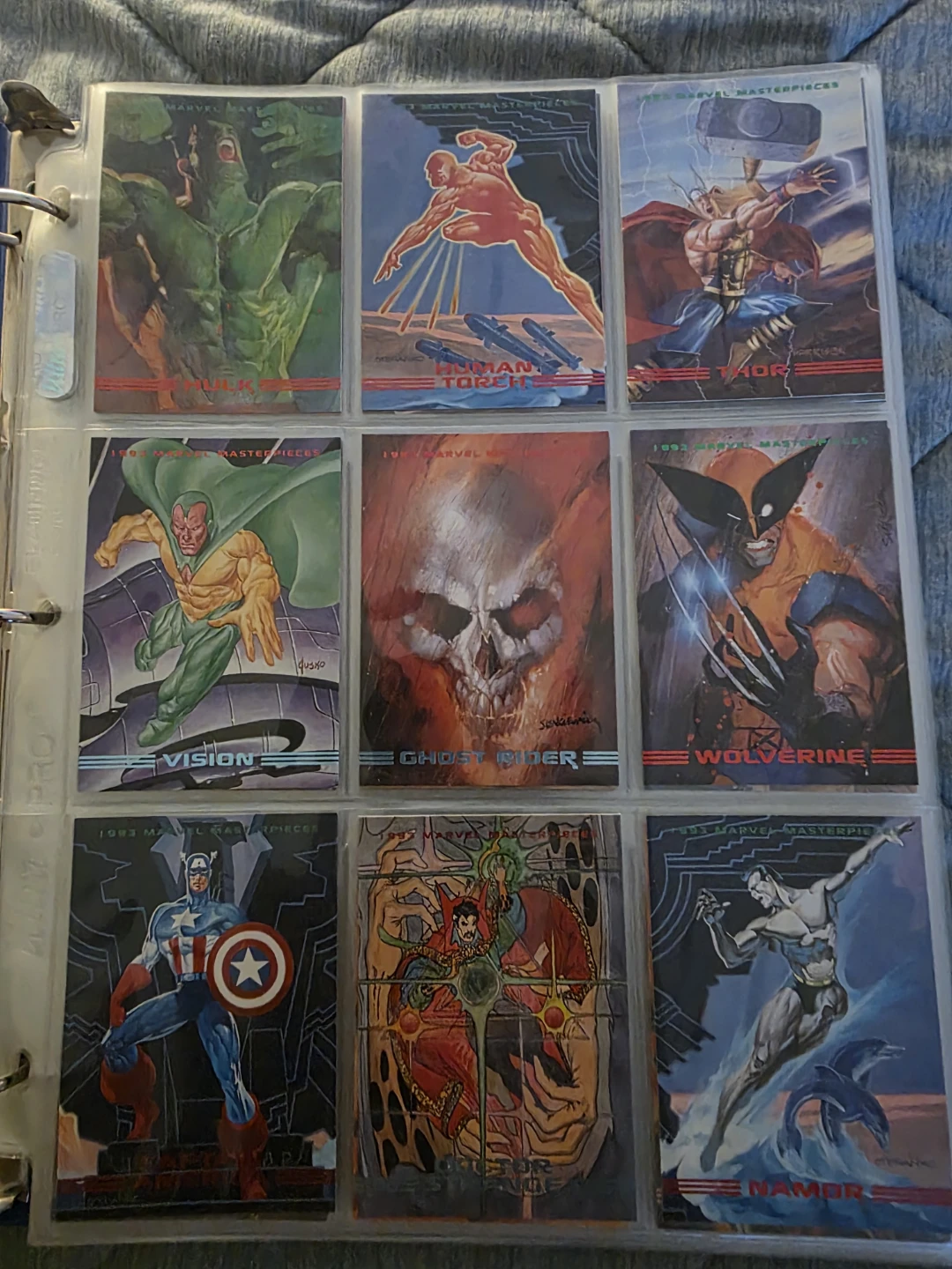1993 Marvel Masterpieces Trading Card Collection